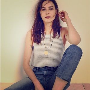 Madewell openstitch sweater tank